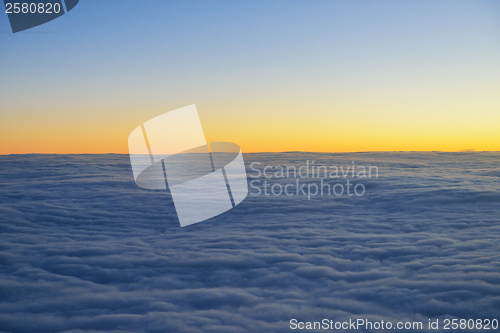 Image of clouds on sunset