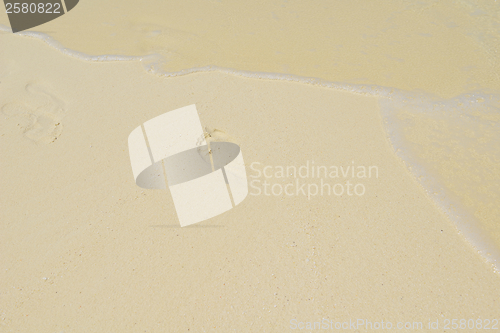 Image of footsteps on beach