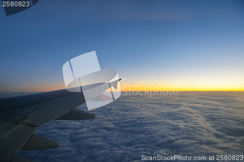 Image of clouds on sunset