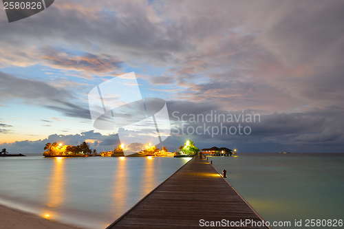 Image of tropical water home villas