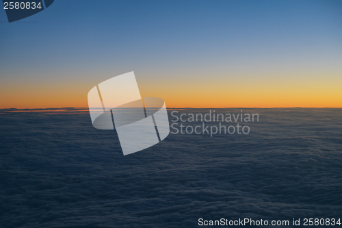 Image of clouds on sunset