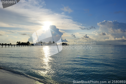 Image of tropical water home villas