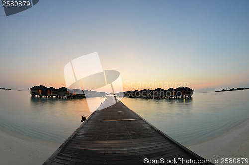 Image of tropical water home villas