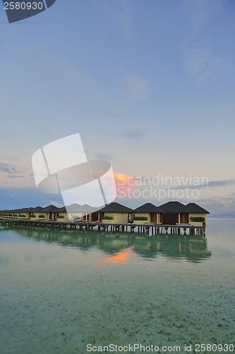 Image of tropical water home villas