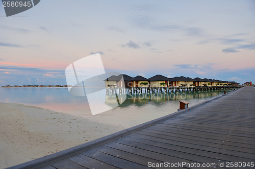 Image of tropical water home villas