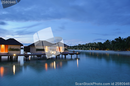 Image of tropical water home villas