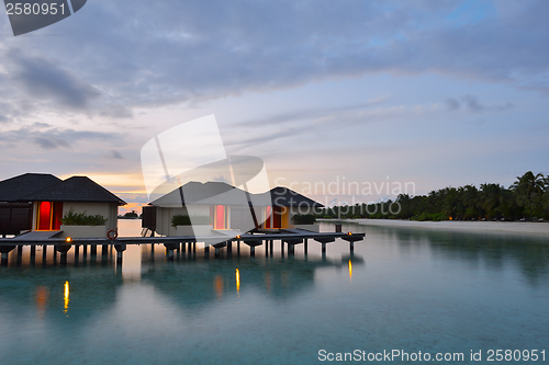 Image of tropical water home villas