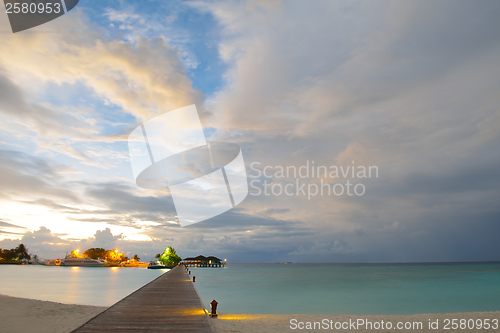 Image of tropical water home villas