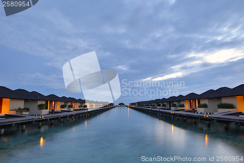 Image of tropical water home villas