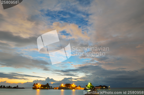 Image of tropical water home villas