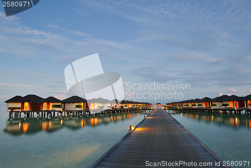 Image of tropical water home villas