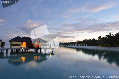 Image of tropical water home villas