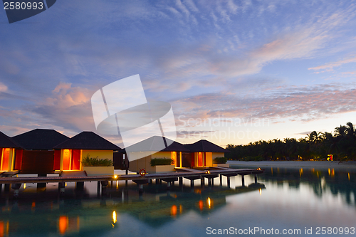 Image of tropical water home villas