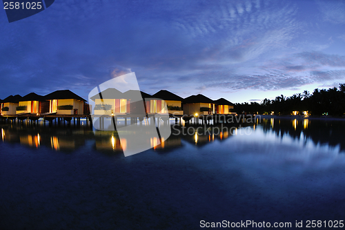 Image of tropical water home villas