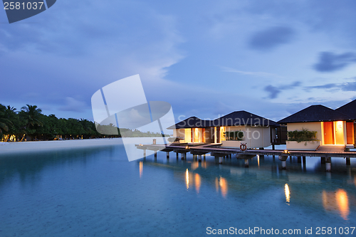 Image of tropical water home villas