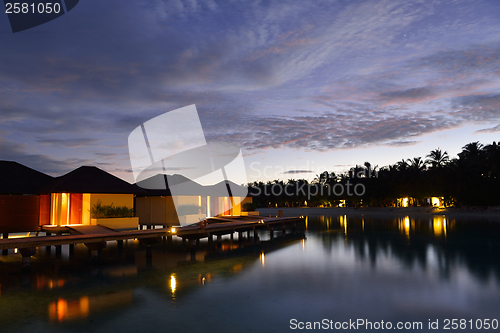 Image of tropical water home villas