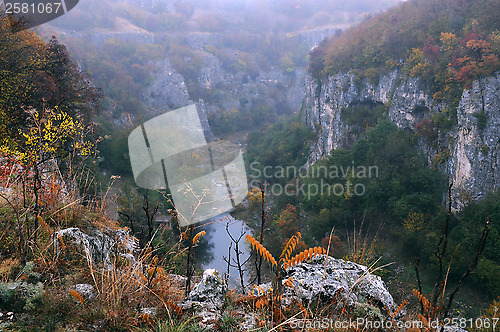 Image of Emen Canyon near Veliko Tarnovo in the Late Fall