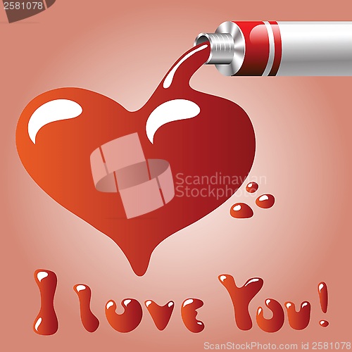 Image of  oil paint heart