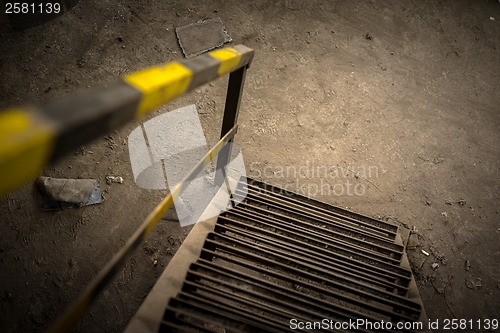 Image of Abstract detail of rusty stairs
