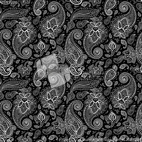 Image of Seamless Paisley background.