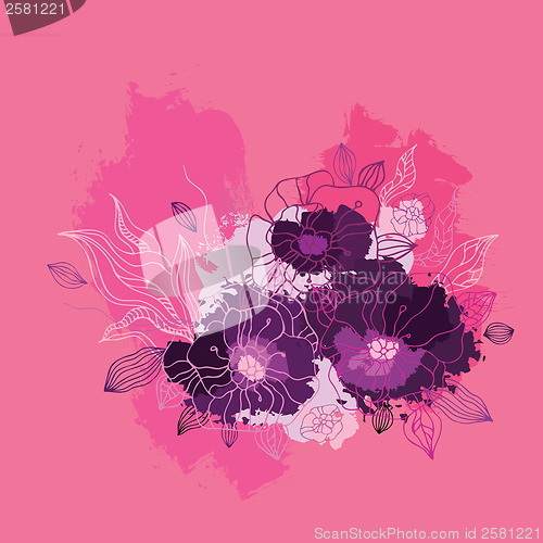 Image of Decorative floral background.