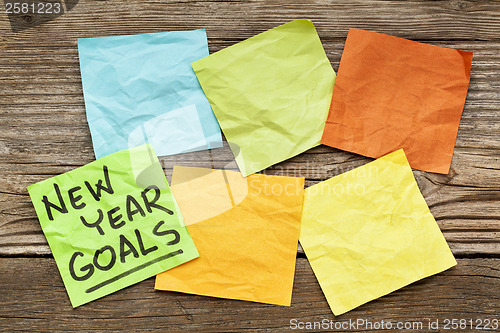 Image of New Year goals note