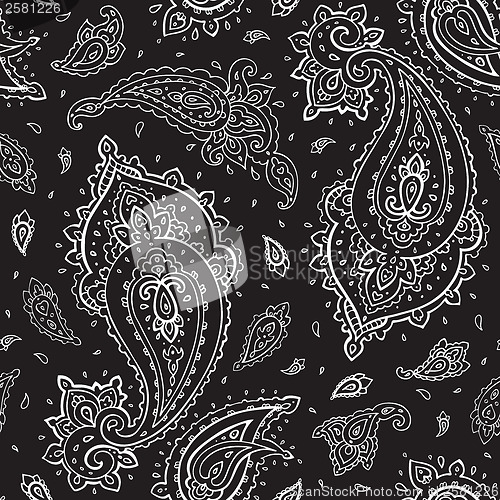 Image of Seamless Paisley background.