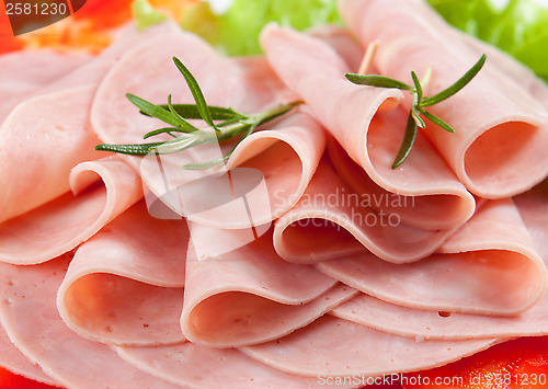 Image of sausage slices