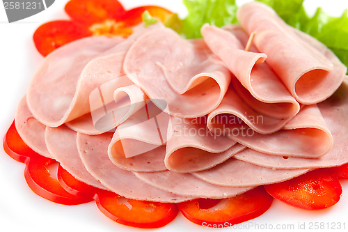 Image of sausage slices