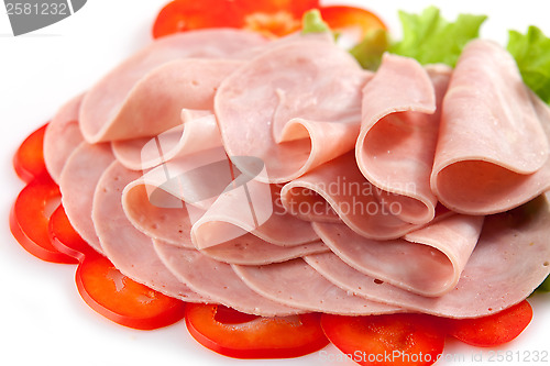 Image of sausage slices