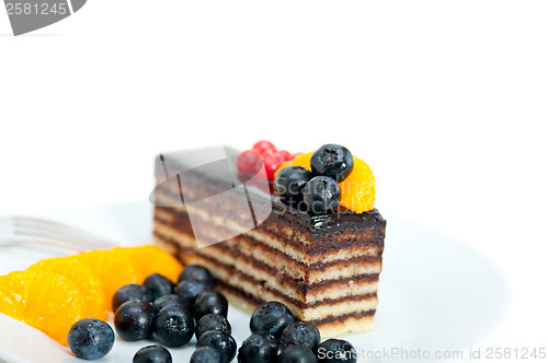 Image of chocolate and fruit cake