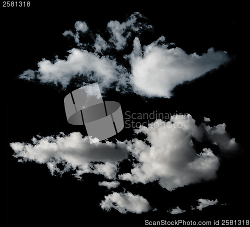 Image of Black isolated clouds