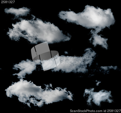 Image of Black isolated clouds