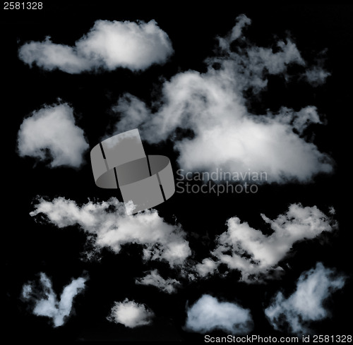 Image of Black isolated clouds