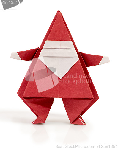 Image of Santa Claus made of paper