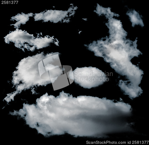 Image of Black isolated clouds
