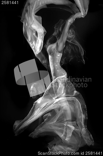 Image of Movement With Sheer Fabrics and Long Exposure