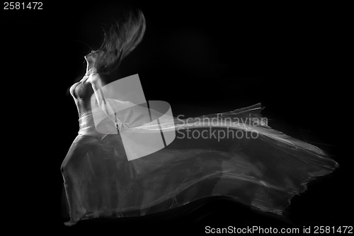 Image of Movement With Sheer Fabrics and Long Exposure