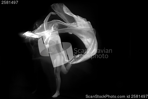 Image of Movement With Sheer Fabrics and Long Exposure