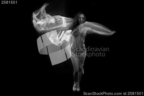 Image of Movement With Sheer Fabrics and Long Exposure