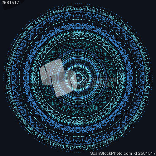 Image of Mandala. Indian decorative pattern.