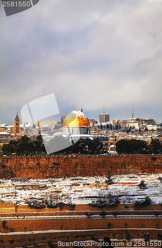 Image of Overview of Old City in Jerusalem, Israel