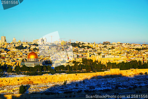 Image of Overview of Old City in Jerusalem, Israel