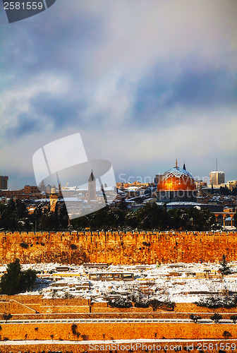 Image of Overview of Old City in Jerusalem, Israel