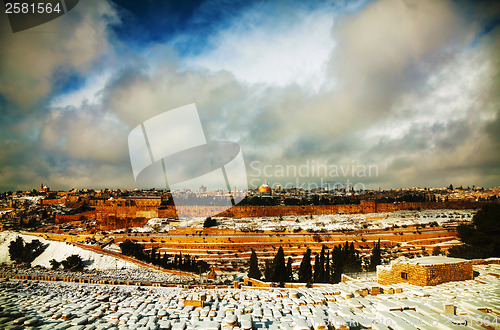 Image of Overview of Old City in Jerusalem, Israel