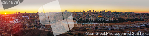 Image of Overview of Old City in Jerusalem, Israel