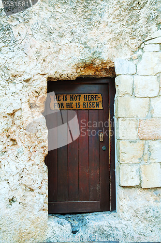 Image of Entrance to the Garden Tomb in Jerusalem