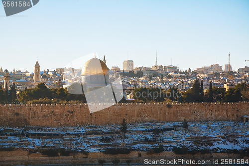 Image of Overview of Old City in Jerusalem, Israel