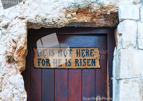 Image of Entrance to the Garden Tomb in Jerusalem