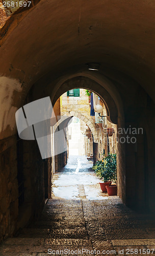 Image of Narrow street in Old City of Jerusalem